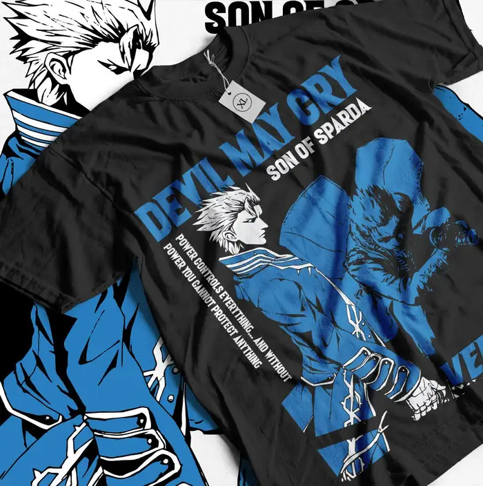 Devil May Cry virgil T-shirt unisexe en coton pour hommes, toutes tailles
