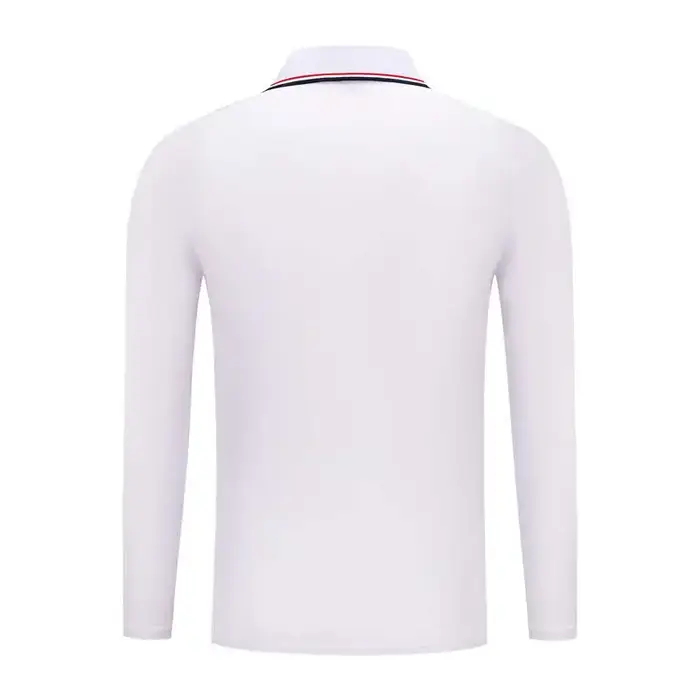 Polo en polyester à manches longues pour hommes et femmes
