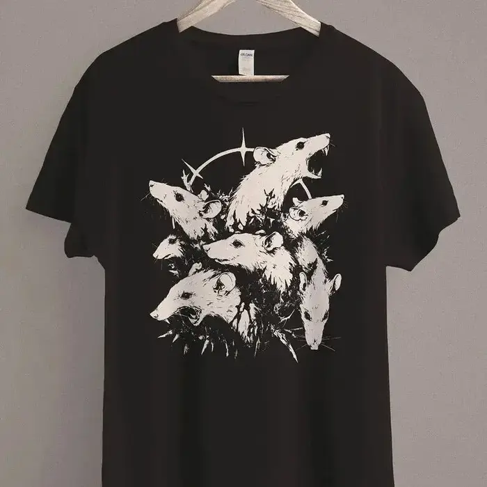 Chemise de Rat médiéval, vêtements gothiques Grunge, horreur, histoire esthétique, haut académique f