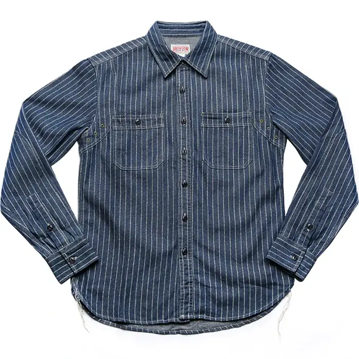 Wabash-Chemise rayée à pois pour homme