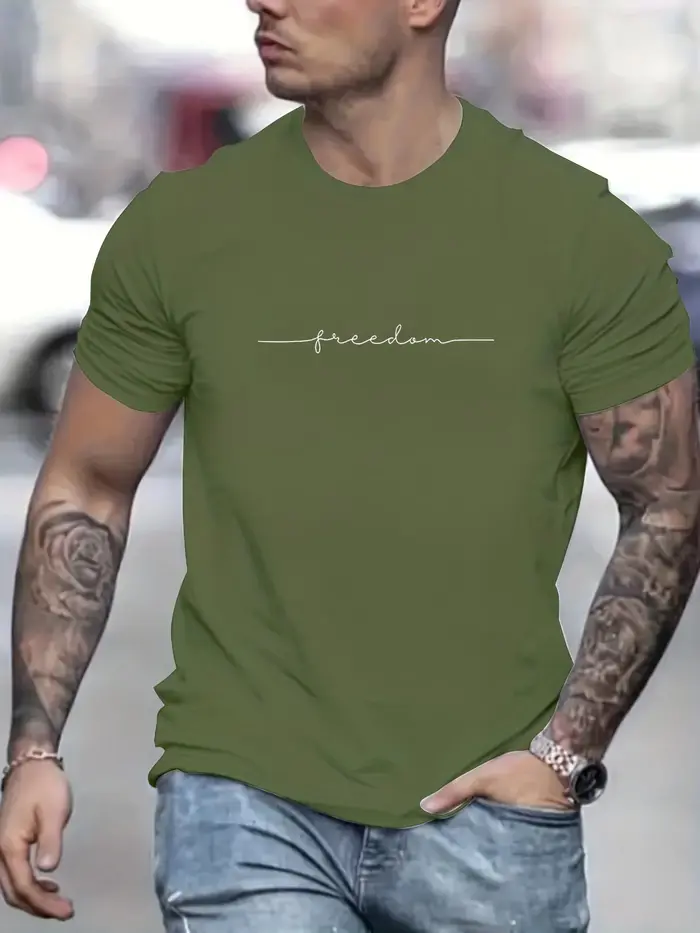 T-shirt manches courtes col rond homme