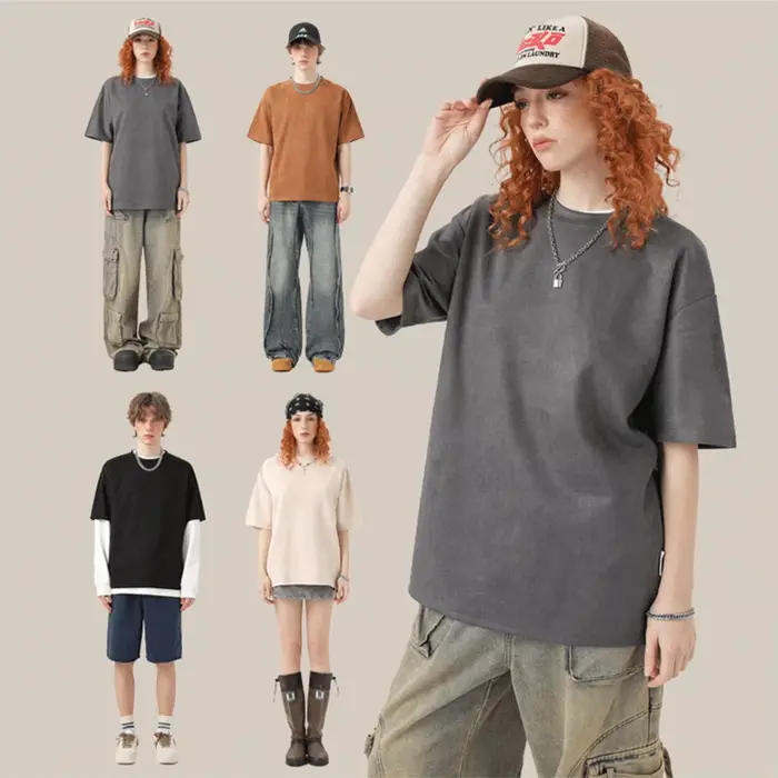 T-shirt Streetwear Hip-Hop Personnalisé pour Homme