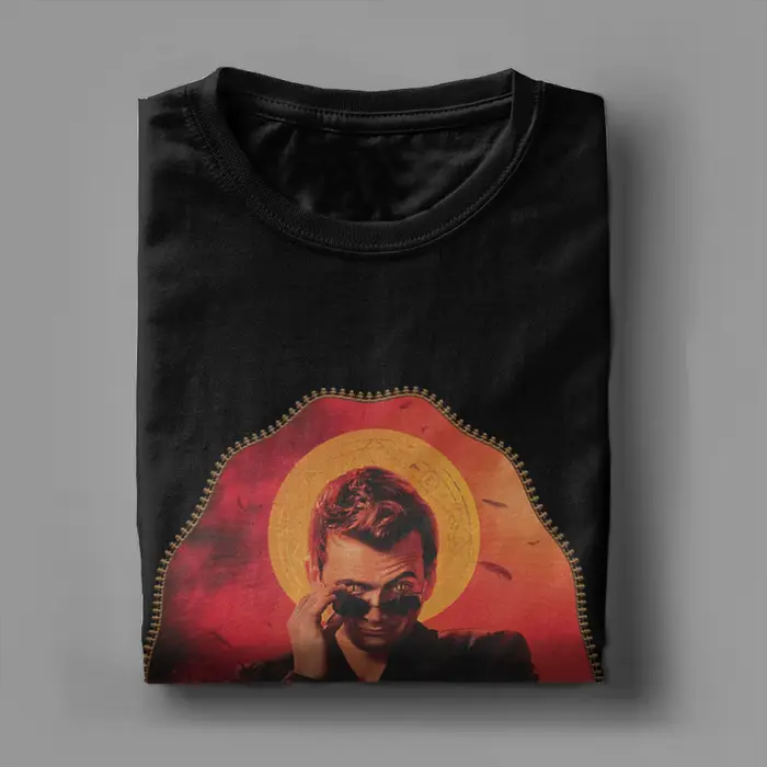 T-shirts vintage Good Omens Crowley pour hommes