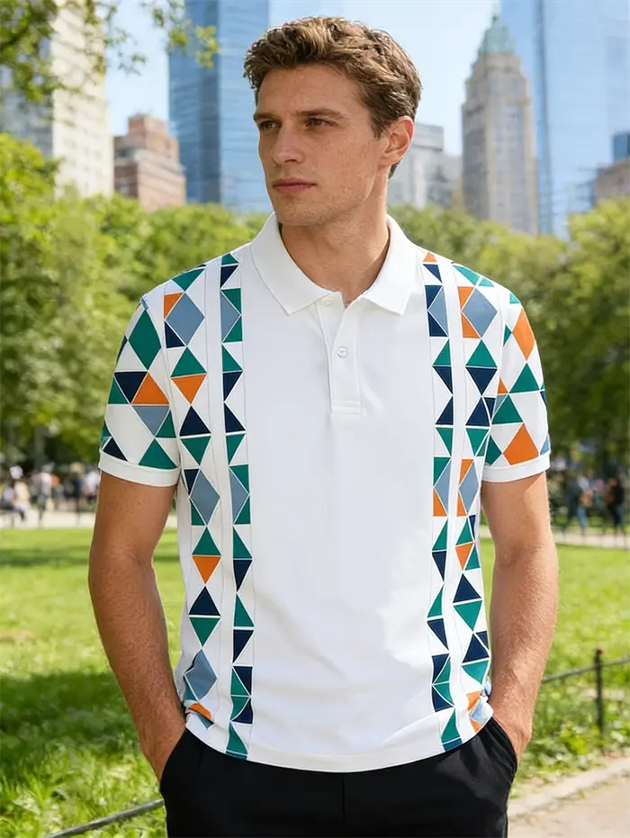 Polo pour homme à imprimé Aigle de Montagne
