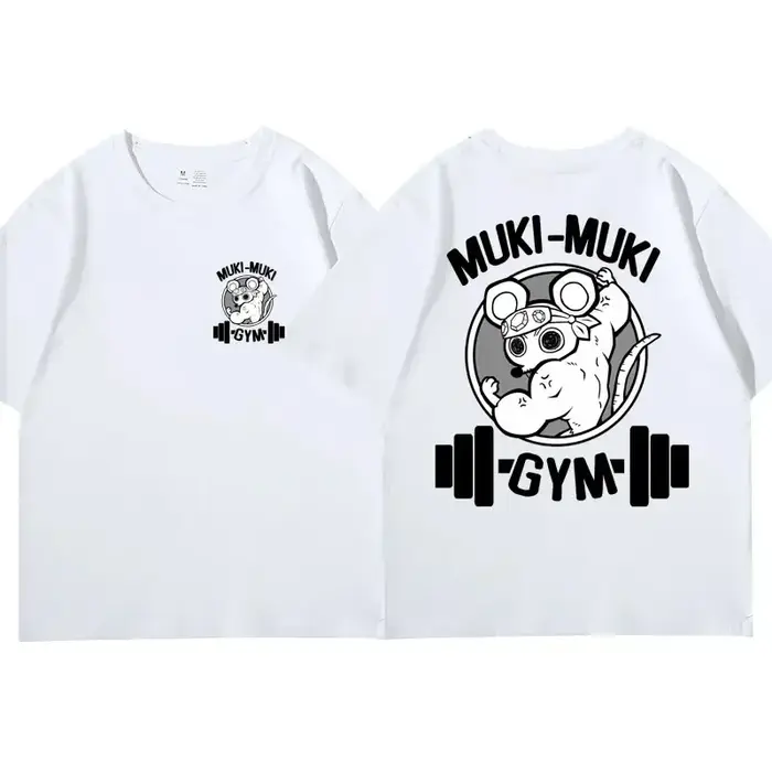Anime démon Slayer Uzui Tengen imprimer T-shirts unisexe drôle Ninja souris Muki