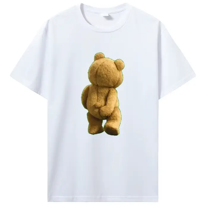 Ted Bear à gratter son cul T-Shirt décontracté couverture en coton t-shirts Fitness