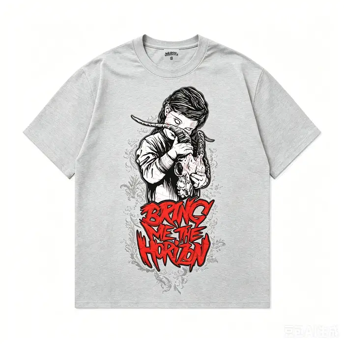 Bring Me The Horizon Count Your Blessings Goat Girl T-shirt 100% coton pour hommes et femmes