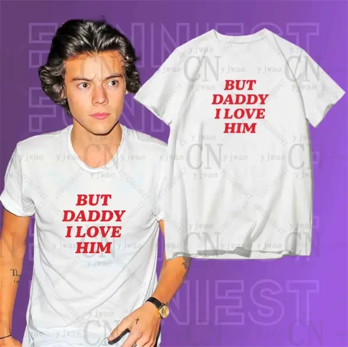 T-shirt décontracté Harry's avec imprimé graphique 'But Daddy I Love Him'