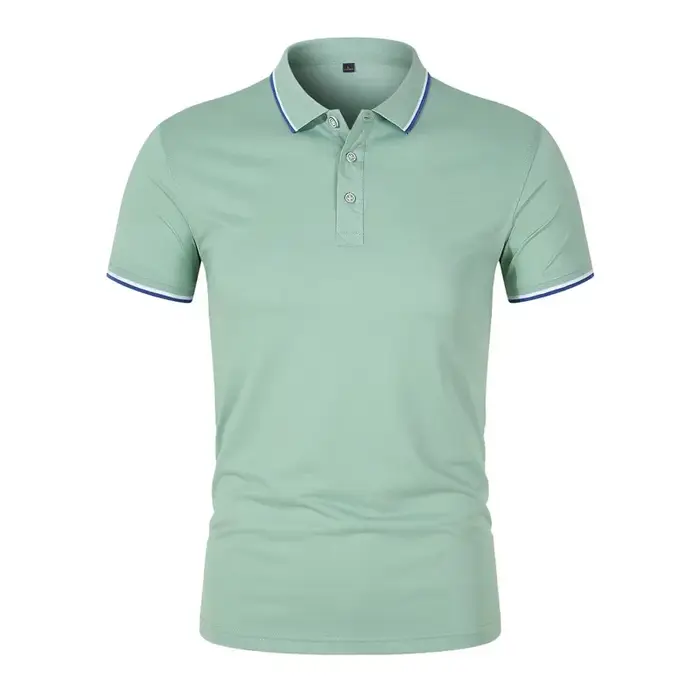 Polo brodé à manches courtes pour hommes et femmes