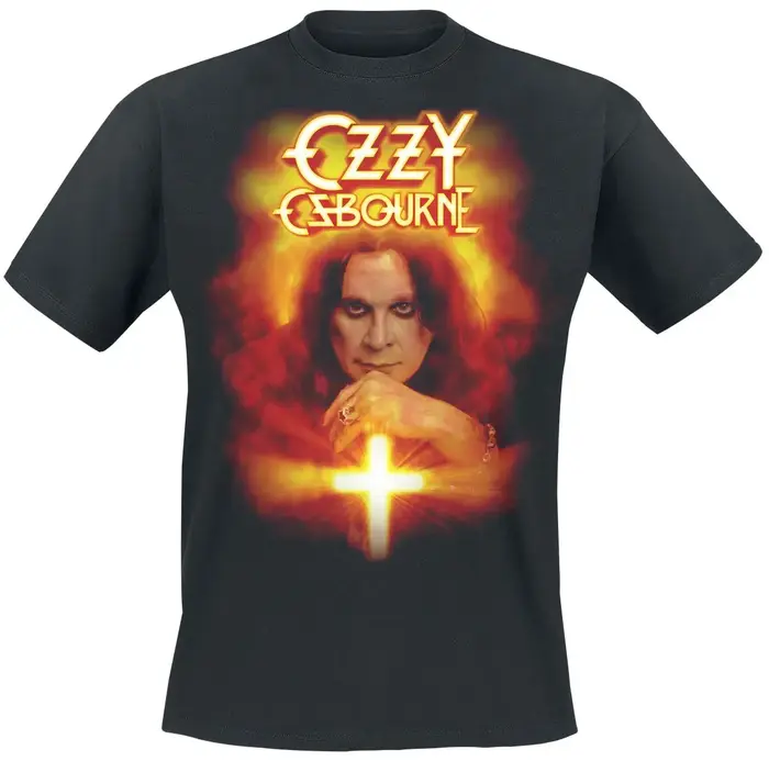 T-Shirt en coton avec image graphique de la bande Ozzy & Lemmy