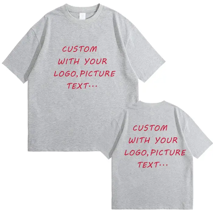 T-Shirt Personnalisé en Pur Coton pour Homme et Femme
