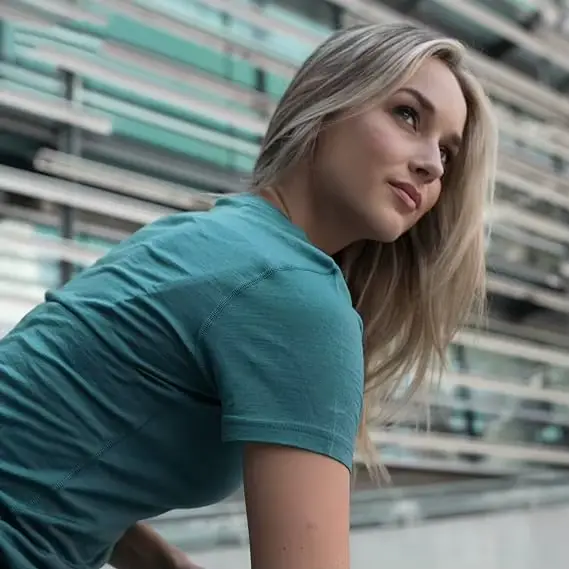 T-shirt en laine mérinos pour femme