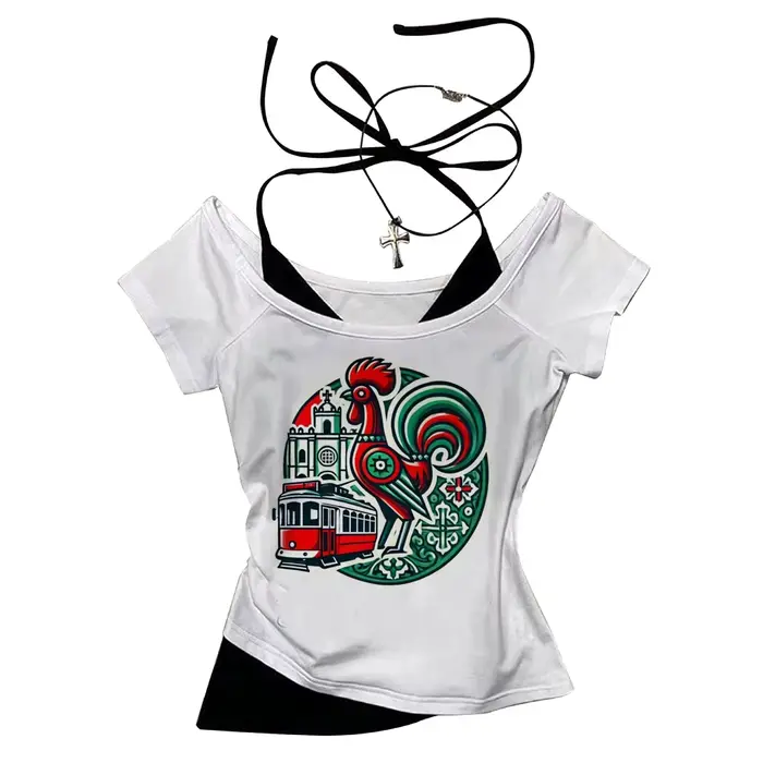 T-shirt graphique pour femme