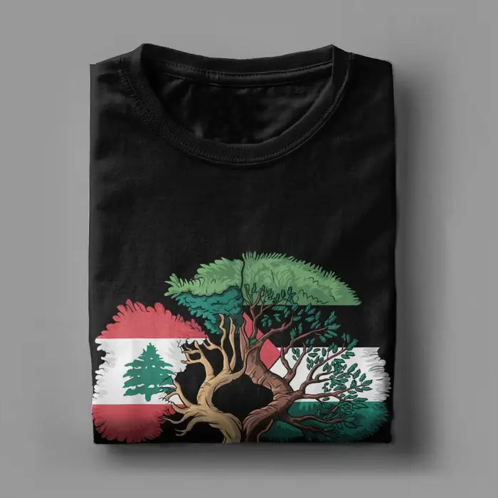 T-Shirt homme drapeau de la Palestine du Liban T-Shirts mode été