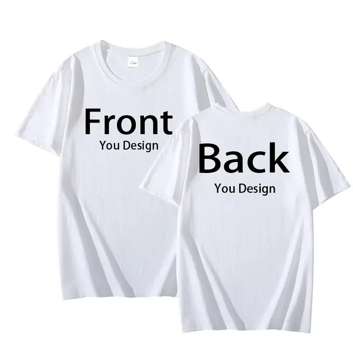 T-shirt personnalisé avant et arrière