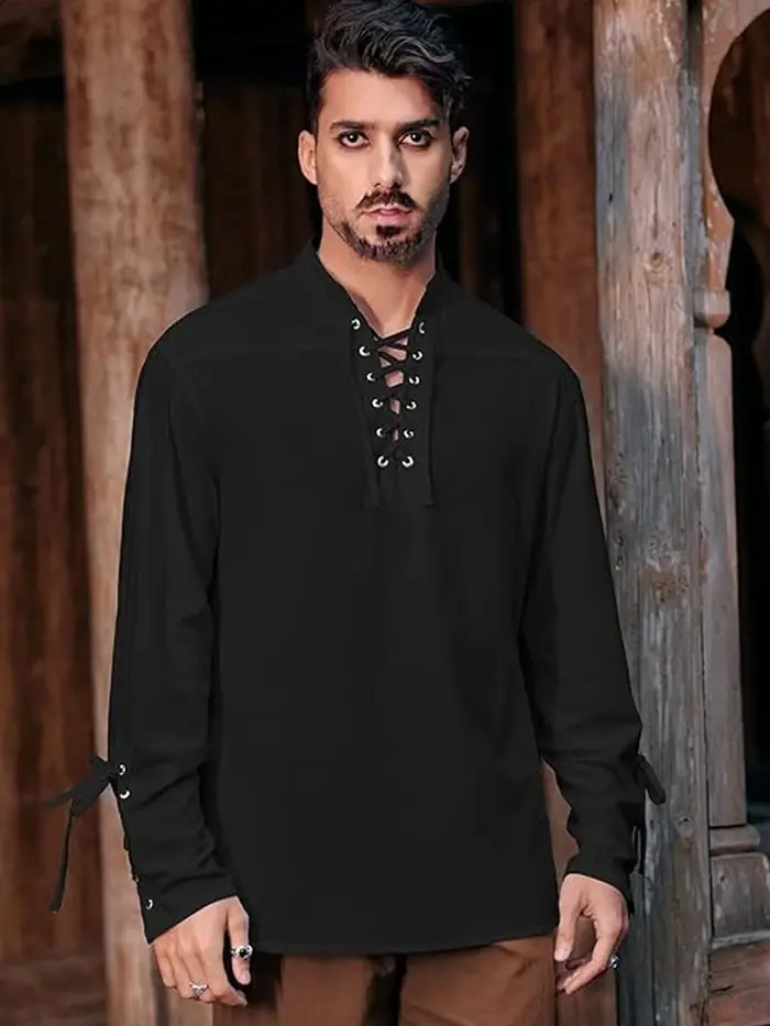 Chemise à manches longues pour hommes