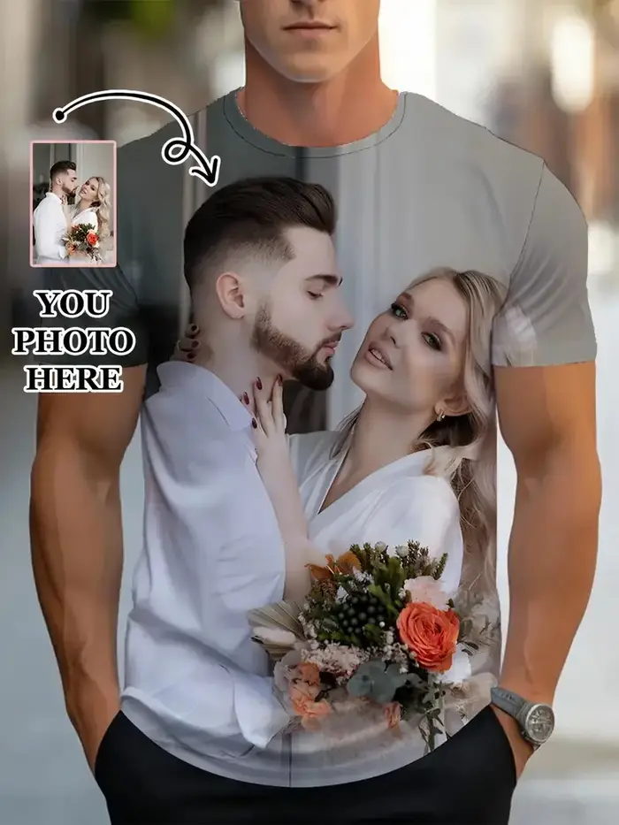 T-Shirts personnalisables pour Couples été décontracté col rond manches courtes
