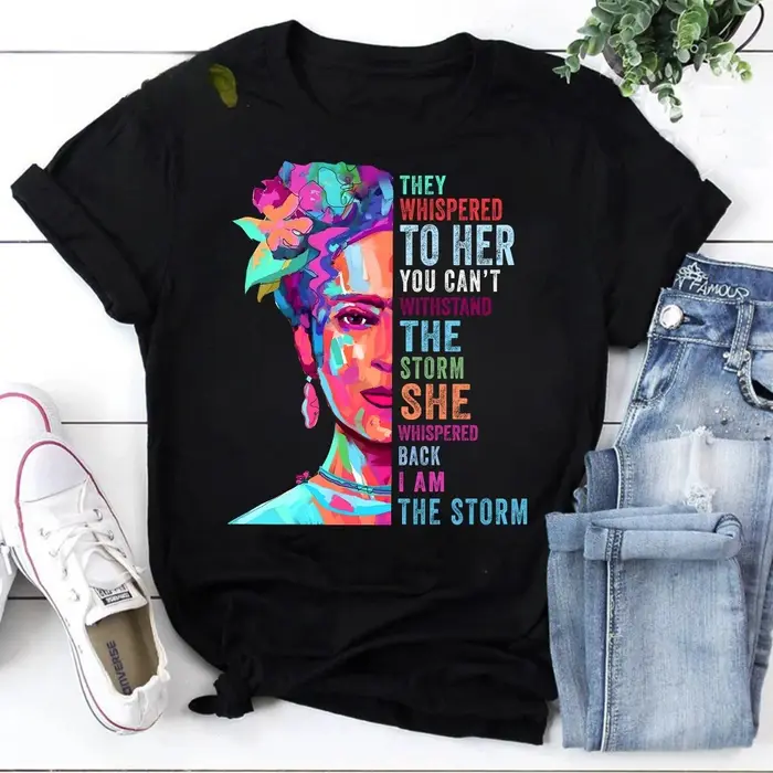 T-shirt « Je suis la tempête » Frida Kahlo, T-shirt féministe, T-shirt mexicain, T-shirt Frida Kahlo