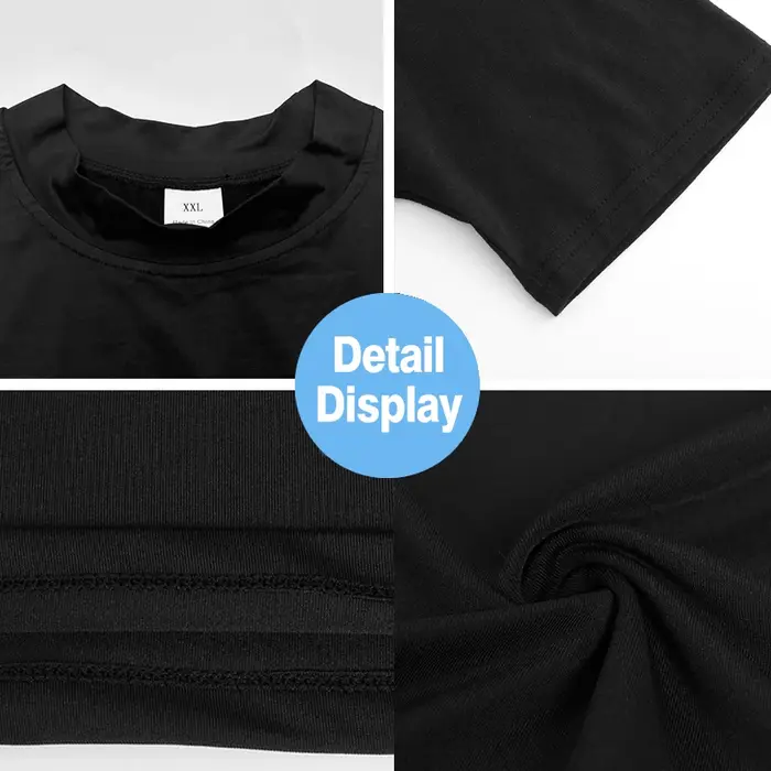 T-shirts à col roulé à manches courtes pour hommes