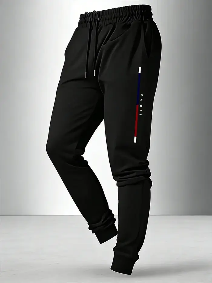 Nouvelle tenue décontractée pour homme 2026 : T-shirt à manches longues et pantalon de survêtement i