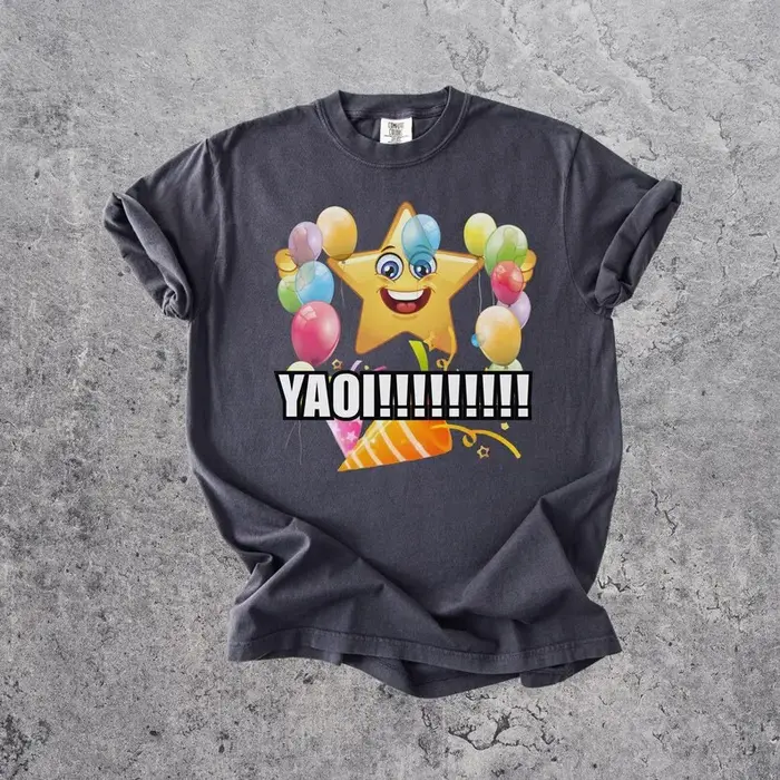 T-shirt Y2K Yaoi Amusant avec Impression Graphique de Film