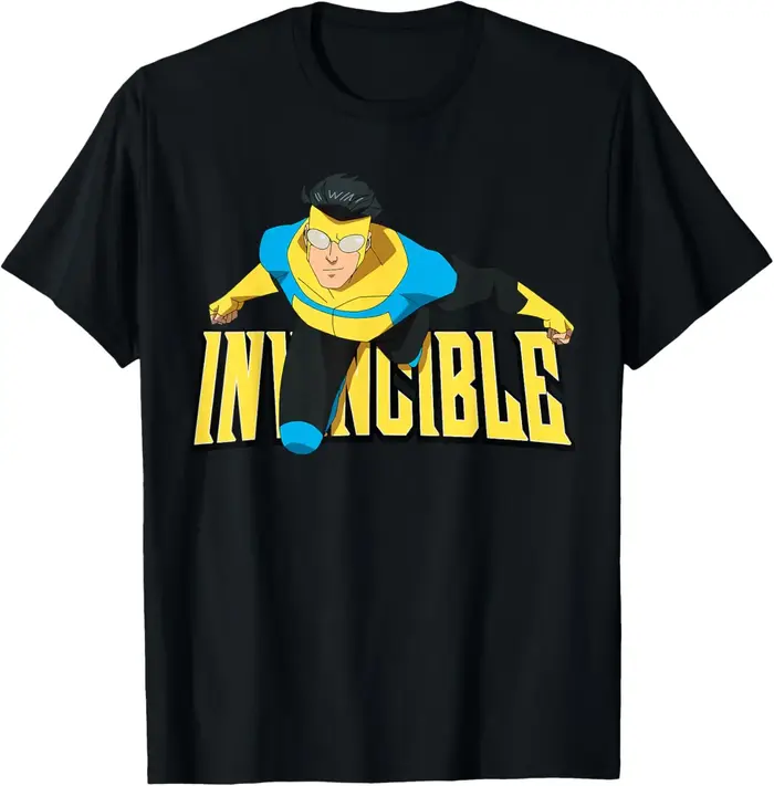 T-shirt Invincible, vêtements personnalisés, vêtements toute l'année, surdimensionnés, pour couples,