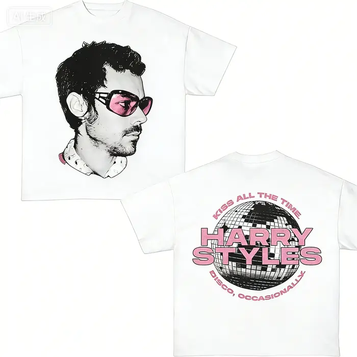 T-shirt de concert double face Harry Styles 2026 pour la tournée - Doux, respirant, de haute qualité