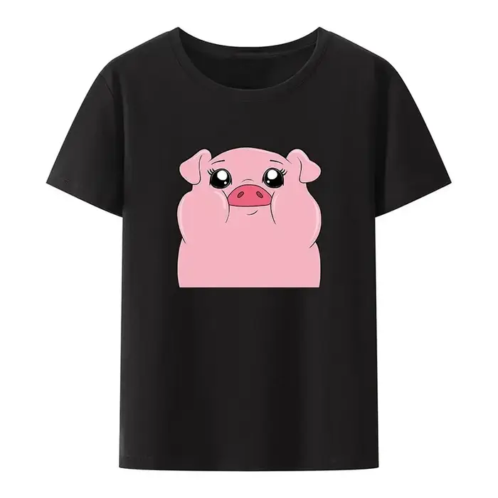 T-shirt en coton graphique de overrose Kawaii pour femmes