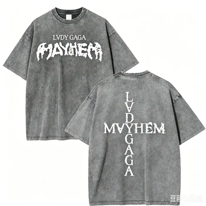 T-shirt vintage Lady Gaga Mayhem pour homme