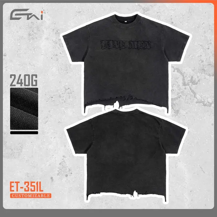 T-shirt vintage en coton de haute qualité pour homme
