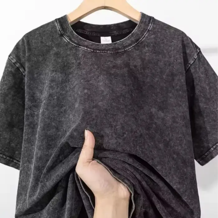 T-shirts vintage délavés 2026 – Style streetwear hip-hop rétro punk pour femme