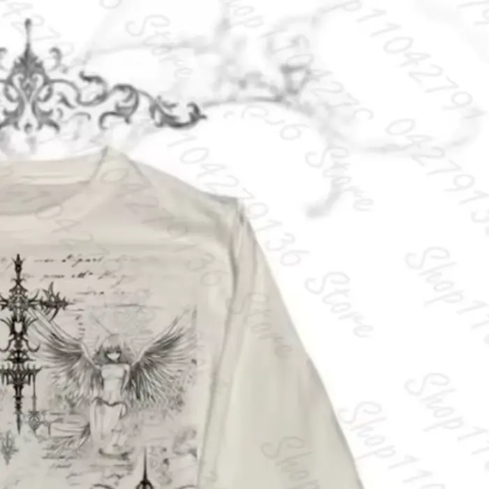 Hauts pour femmes, style gothique trashy Y2K