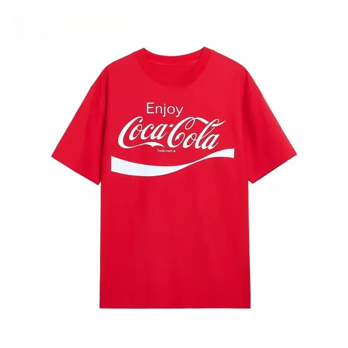 T-Shirt classique rétro avec Logo Cola, marque tendance, en coton, graphique, pour hommes et femmes, Streetwear d'été