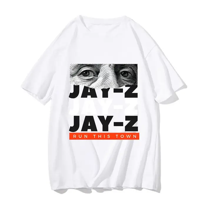T-Shirt Homme et Femme en Coton Confortable, Col Rond, Manches Courtes, Streetwear, Rap Hip Hop, Mus