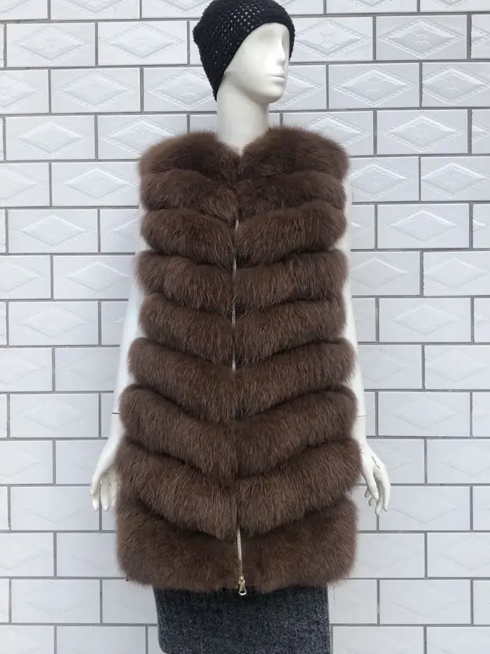 2025Bzoosio mode grande taille femmes dames sans manches couleur gilet solide hiver ample fausse fourrure