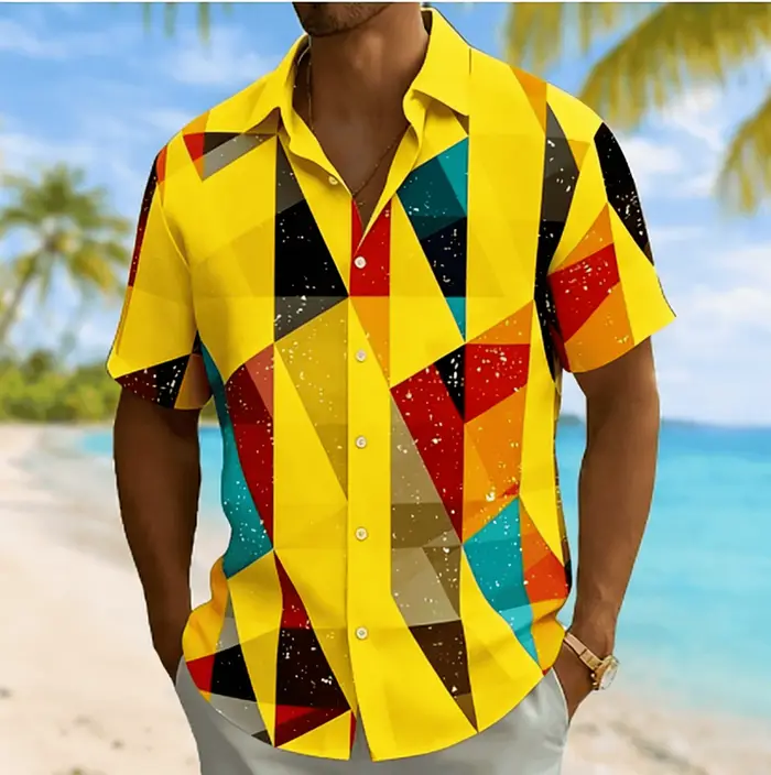 Chemise à manches courtes pour hommes