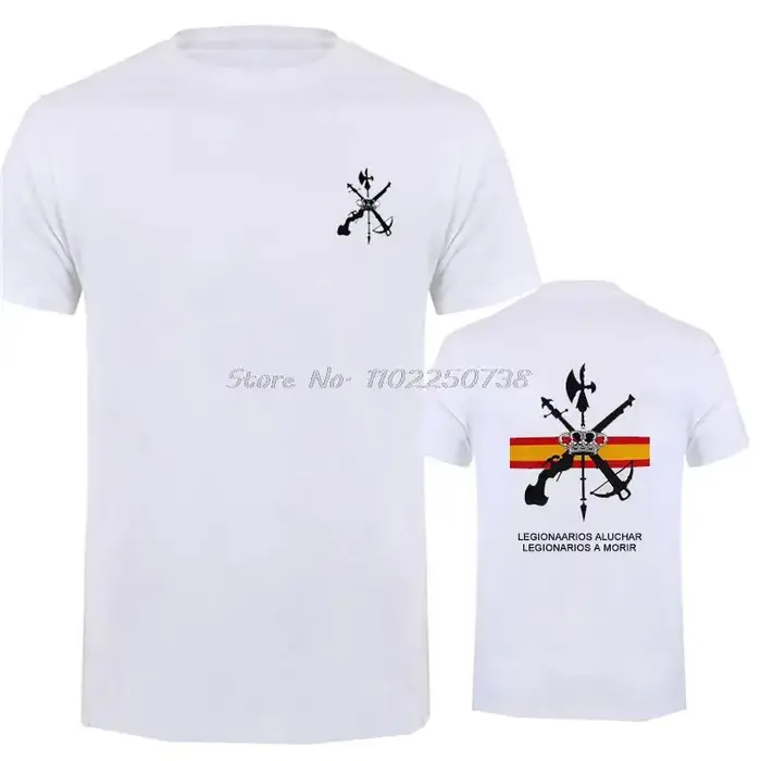 Combat de la Légion, Die de la Légion. Légion Espanola. T-shirt avec emblème de la Légion étrangère 