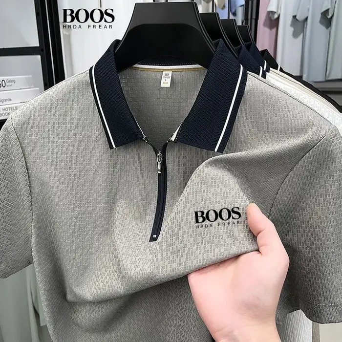 Polo en soie de haute qualité pour hommes
