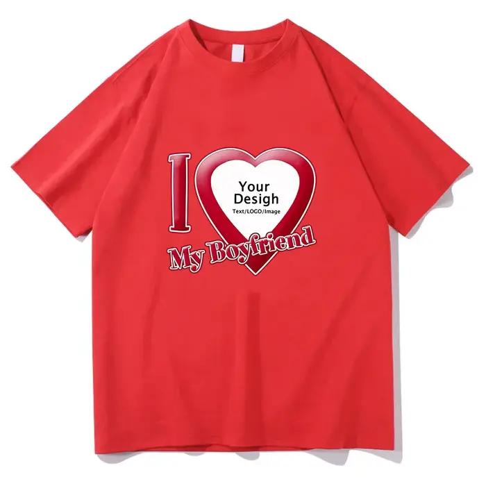 J'aime mon Coupon petit ami T-shirts de haute qualité femmes/hommes