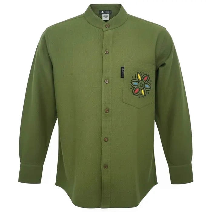 Nomad Sari Kathmandu Shirt - Forest Green - XXL