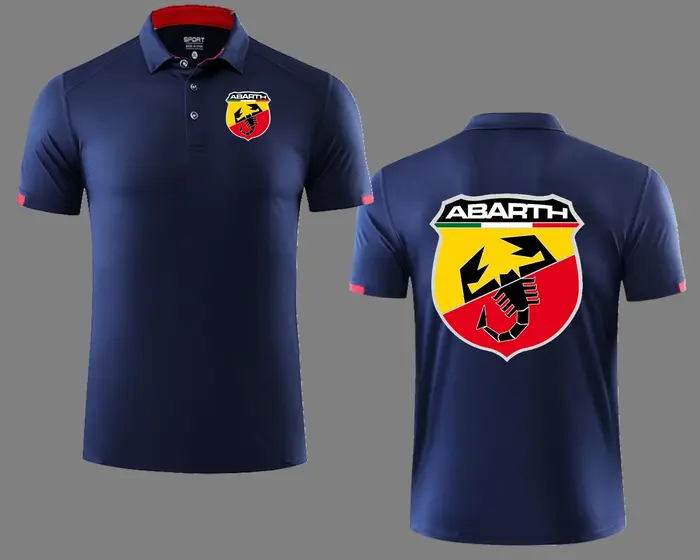 Polo Abarth Scorpion à séchage rapide pour homme, maillot de golf, respirant, pour le sport et les groupes d'entreprise 00BB