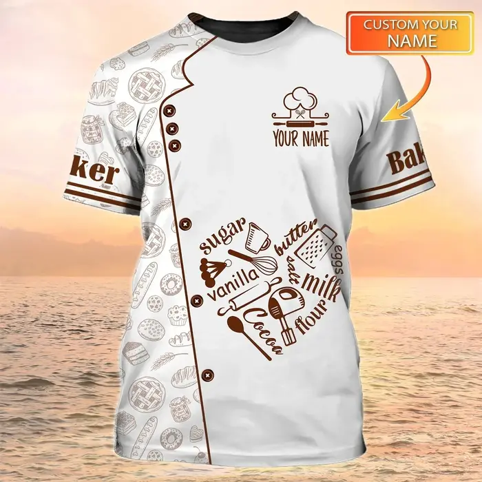 T-shirt à col rond personnalisé pour homme