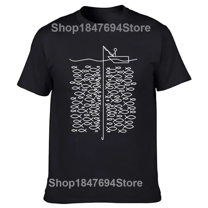 Drôle pêcheur pêche t-shirts graphique coton Streetwear à manches courtes grand-père papa père cadeaux d'anniversaire Style d'été T-shirt