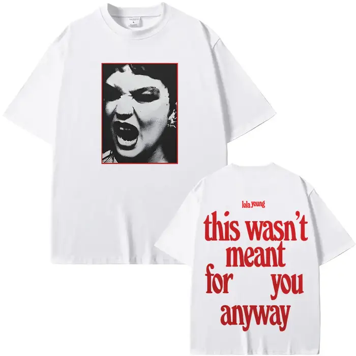 LOLA YOUNG T-shirts 2025 t-shirt été Rock manches courtes unisexe surdimensionné 100% coton doux vêtements col rond hauts de haute qualité