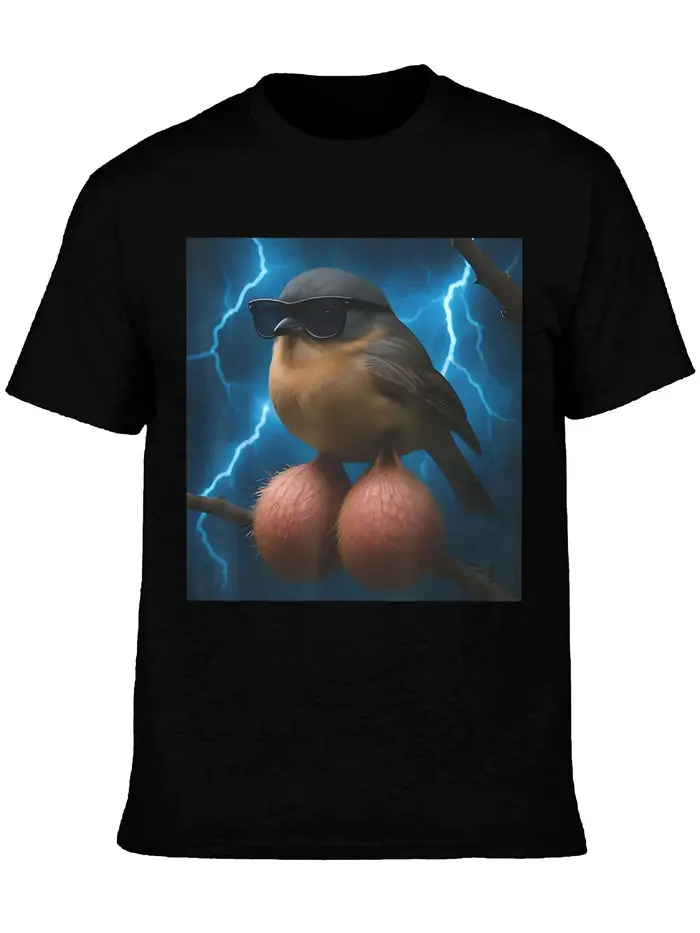 T-shirt amusant à imprimé crabe avec texte japonais, unisexe et au design animalier mignon, T-shirt à manches courtes et col rond, vêtement humoristique