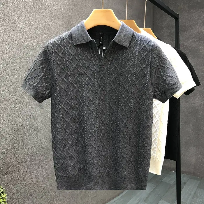 Pull à manches courtes pour homme