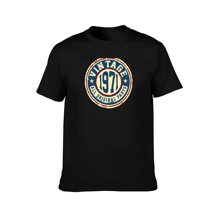 T-shirt vintage 1971 avec toutes les pièces d'origine