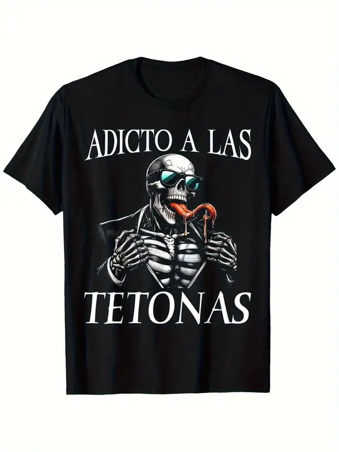 T-shirt décontracté d'été Calacas Chidas Gym avec proverbes mexicains et slang satirique amusant sur