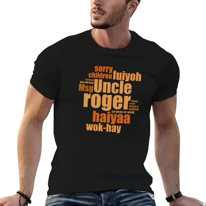 T-shirt Uncle Roger pour homme, t-shirts graphiques pour hommes, t-shirt en coton 100%, t-shirts gra