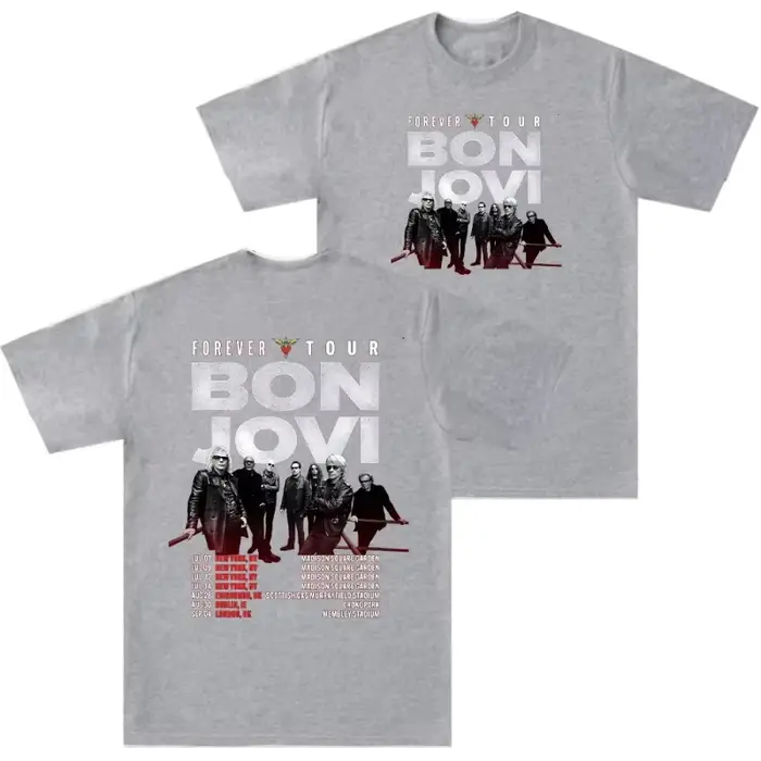 T-shirts Bon Jovi Forever Tour pour hommes